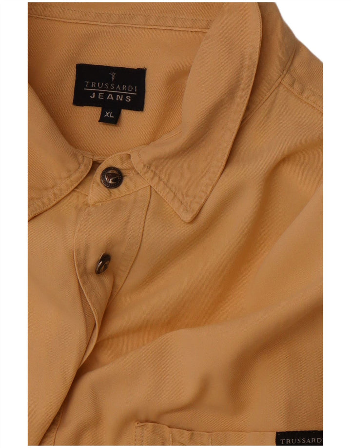 Cămașă pentru bărbați TRUSSARDI JEANS XL Maro