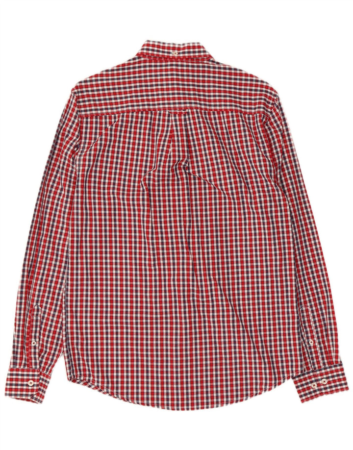 Cămașă pentru bărbați Ben Sherman, bumbac cu carouri mici, roșii