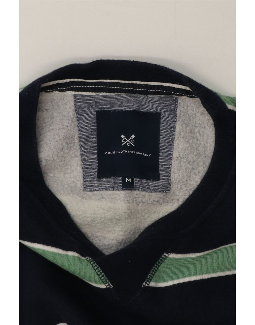 Crew Clothing Hanorac pentru bărbați Pulover Mediu Bleumarin Bumbac cu dungi