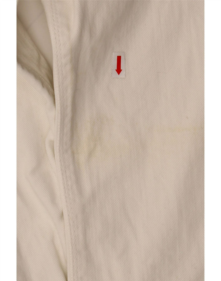 GAS Blugi bărbați largi Medium W32 L29 Bumbac alb