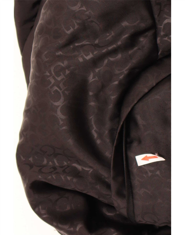 Jachetă Guess Crop Graphic pentru femei UK 6 XS Poliester negru