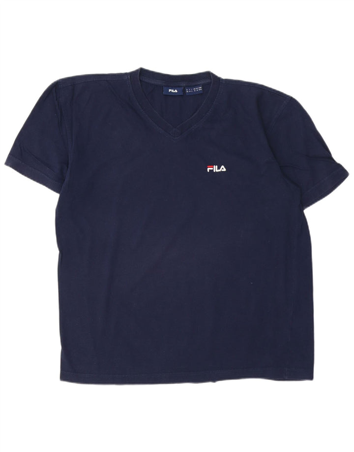 Tricou Bărbați FILA Top Mediu Bleumarin Bumbac