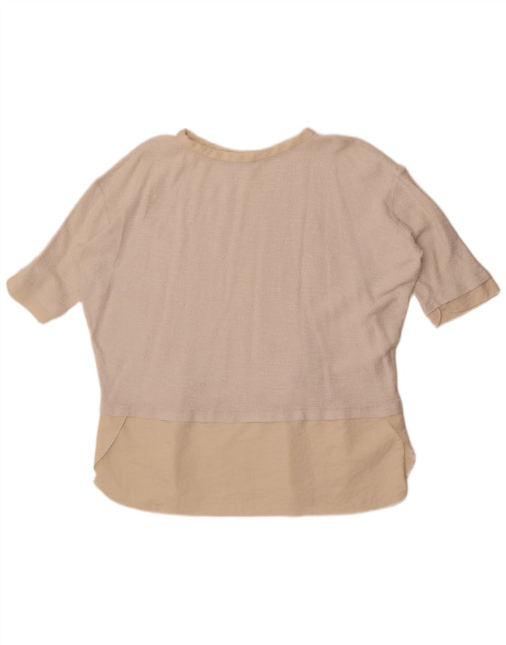 Tricou supradimensionat pentru femei Zara UK 16 Large White