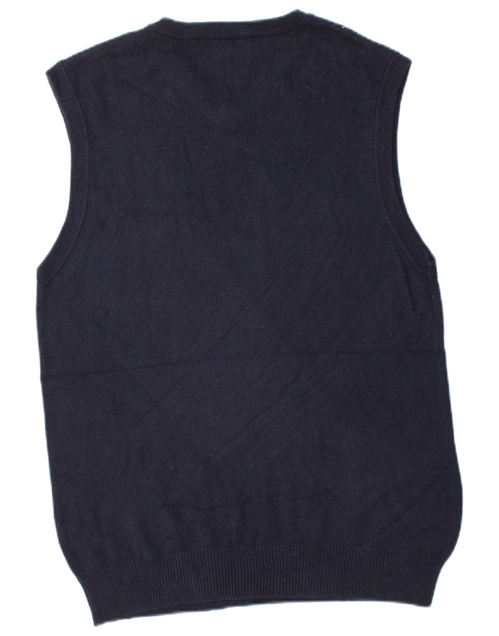American Eagle Vest pentru bărbați Tank Top Mediu Bleumarin Argyle/Diamond Bumbac