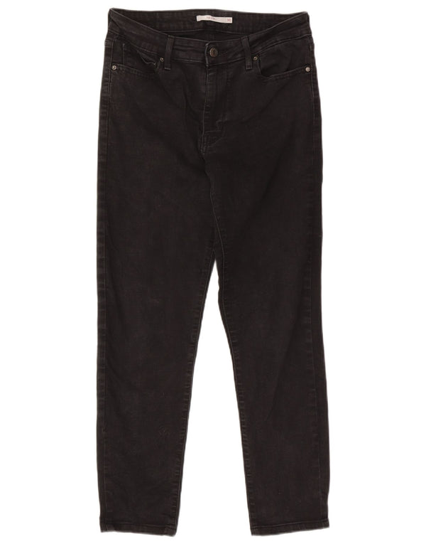 Blugi Levi's 712 Slim pentru femei W30 L27 bumbac negru