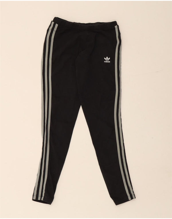 Pantaloni de trening Adidas pentru femei UK 10, bumbac, negru, sport