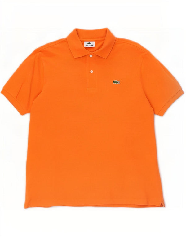 Tricou polo Lacoste pentru bărbați mărimea 4 bumbac portocaliu mediu