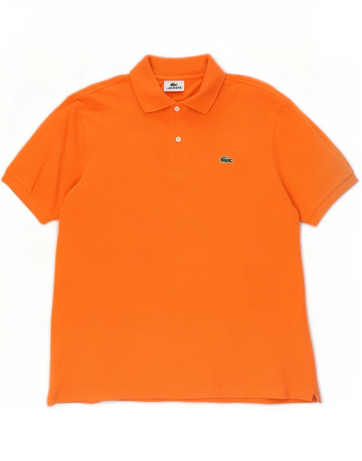 Tricou polo Lacoste pentru bărbați mărimea 4 bumbac portocaliu mediu