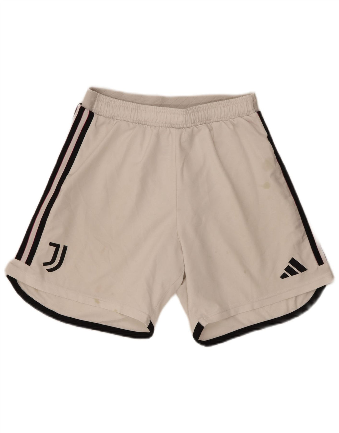 Pantaloni scurți sport pentru bărbați Adidas Juventus, poliester alb mediu