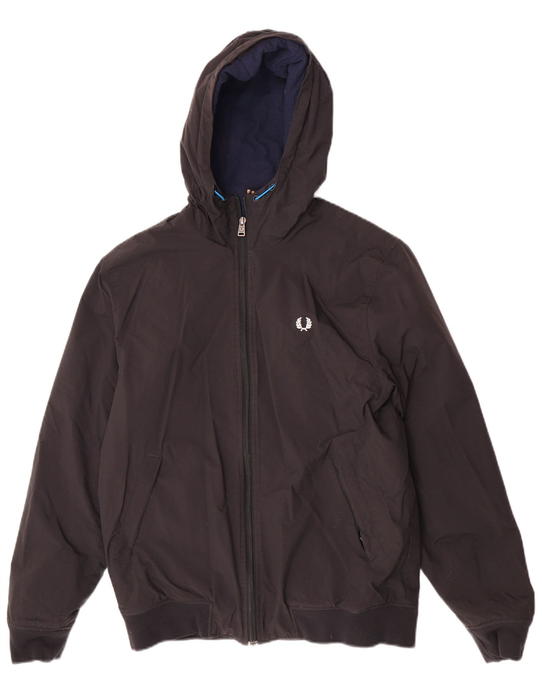 Jachetă bomber cu glugă pentru bărbați Fred Perry UK 36 Poliamidă neagră mică