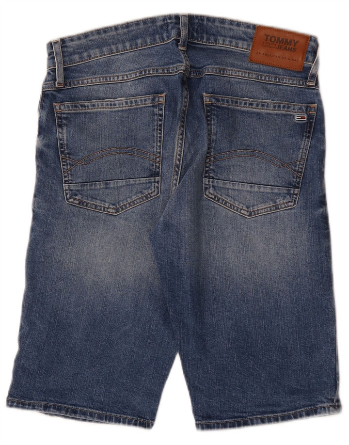 Pantaloni scurți din denim pentru bărbați Tommy Hilfiger, cu ajustare relaxată, W30, bumbac albastru mediu