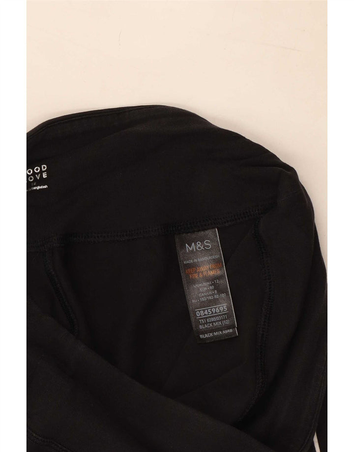 Leggings pentru femei Marks & Spencer UK 12, bumbac mediu negru