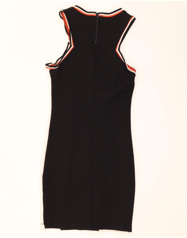 Rochie tip teacă fără mâneci pentru femei Topshop UK 8, mic, negru, bloc de culoare