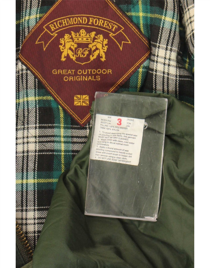 Jachetă pentru bărbați din bumbac ceruit Richmond Forest UK 42 XL verde