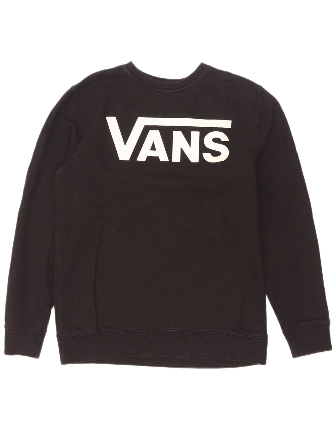 Hanorac grafic pentru bărbați Vans Pulover mediu bumbac negru
