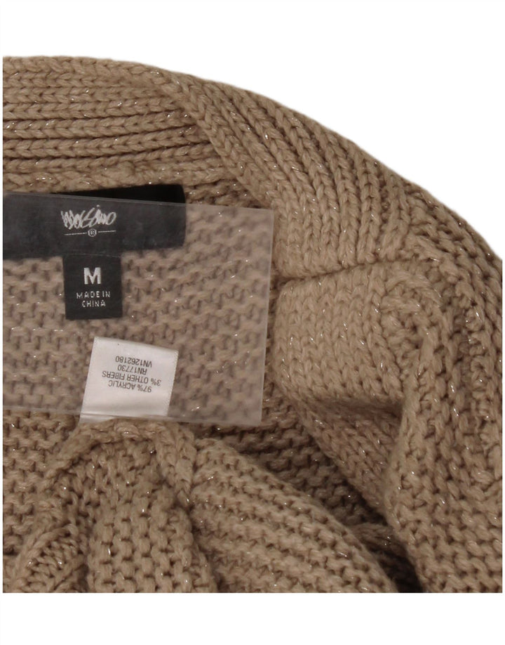 MOSSIMO Pulover de damă supradimensionat cu gât barcă UK 14 Bej mediu