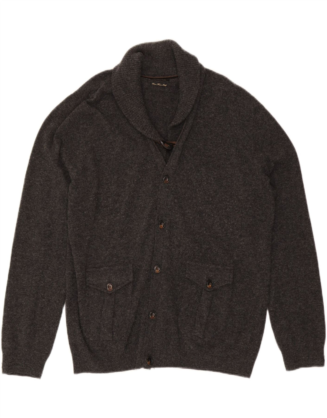 Cardigan pentru bărbați MASSIMO DUTTI, mare, gri