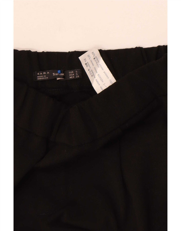 Pantaloni de trening pentru femei Zara, negru, poliester color bloc