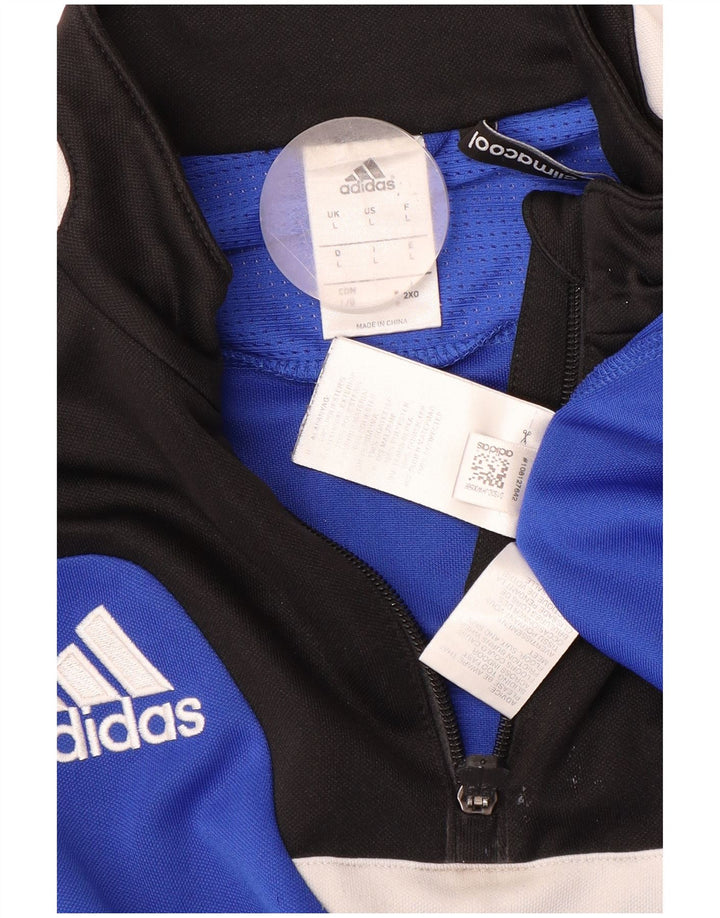 Top de trening Climacool Pullover ADIDAS pentru bărbați, mare, albastru, bloc de culoare