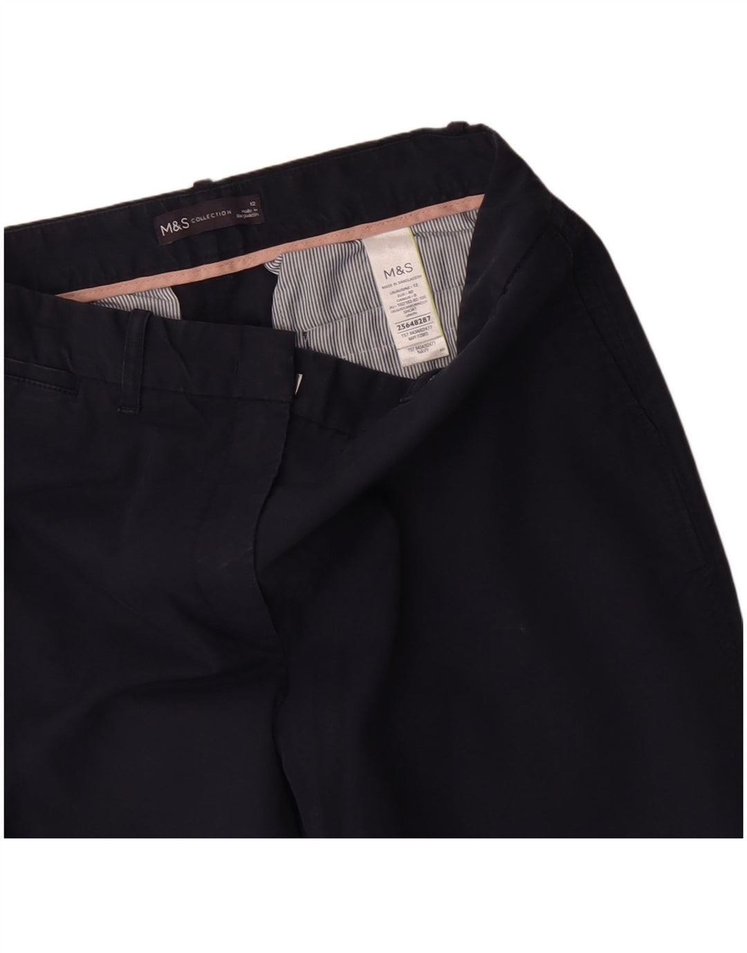 Pantaloni chino pentru femei Marks & Spencer UK 12 Medium W30 L26 Bleumarin