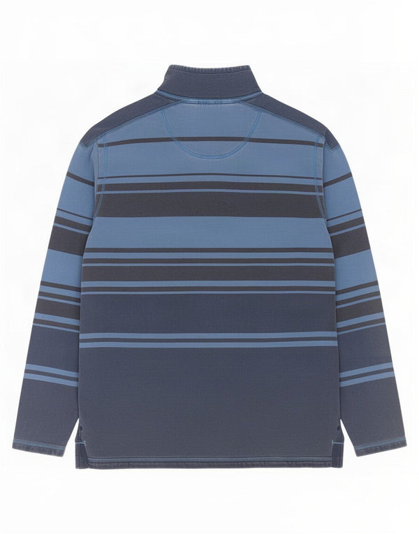 Marks & Spencer Mens North Coast Sweatshirt Jumper Large Navy Blue Striped