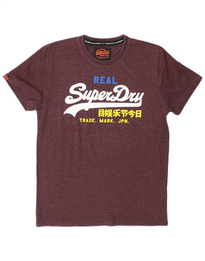 Tricou grafic pentru bărbați Superdry Top XL Bordeaux Poliester