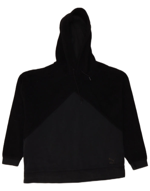 Pulover supradimensionat pentru femei Puma UK 10 Small Black Colorblock
