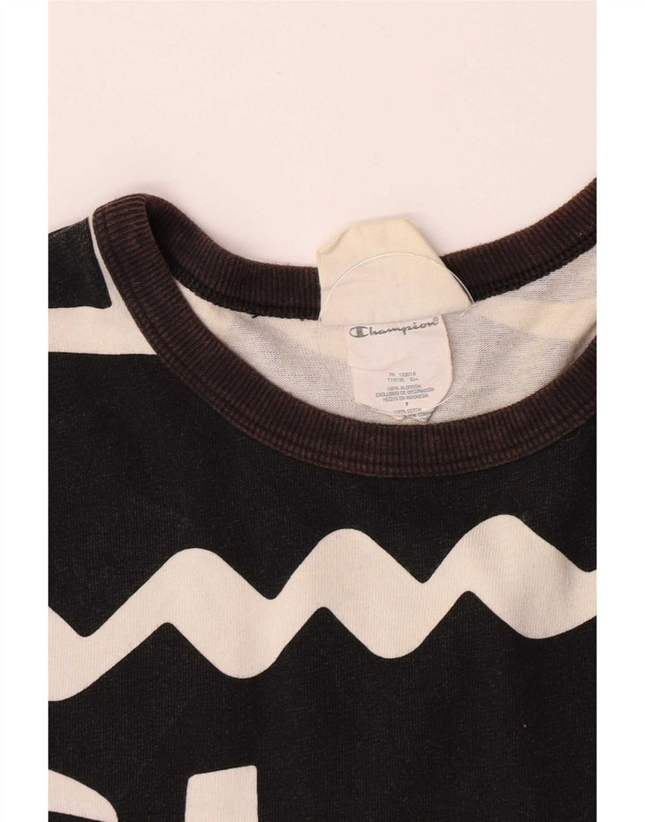 Tricou grafic pentru bărbați Champion Top mic bumbac negru