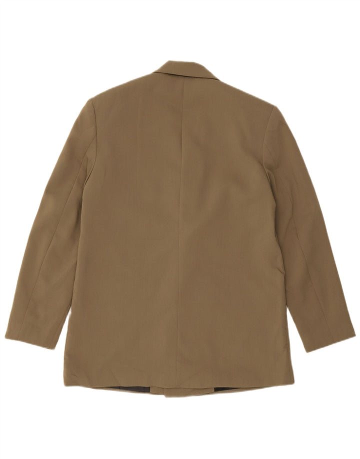 Jachetă pentru bărbați Zara, cu două piepturi, UK 34 XS Kaki Poliester