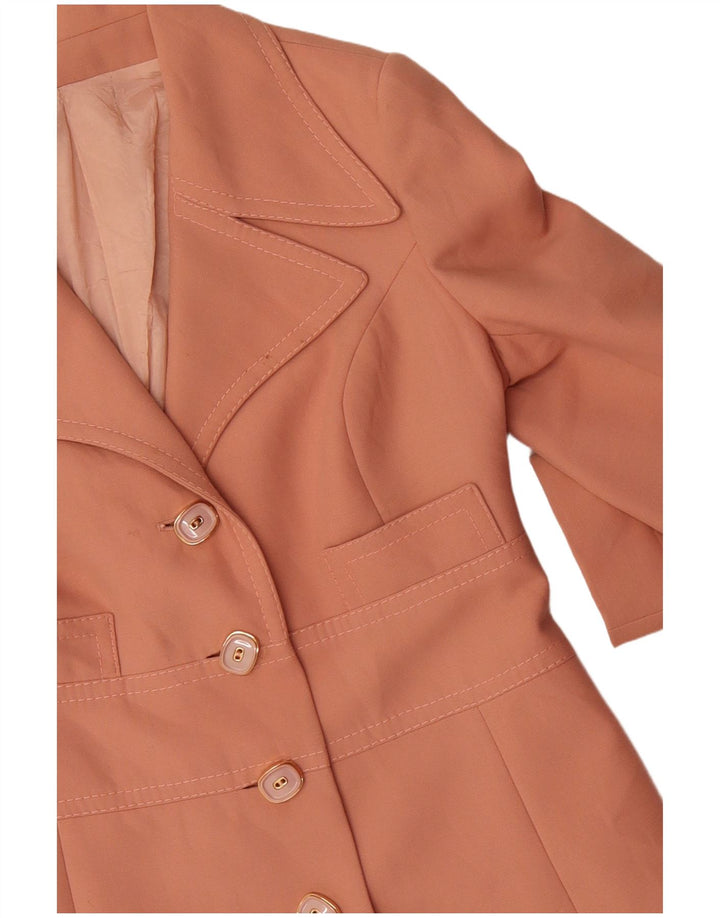 Trenci pentru femei vintage UK 14 portocaliu mediu
