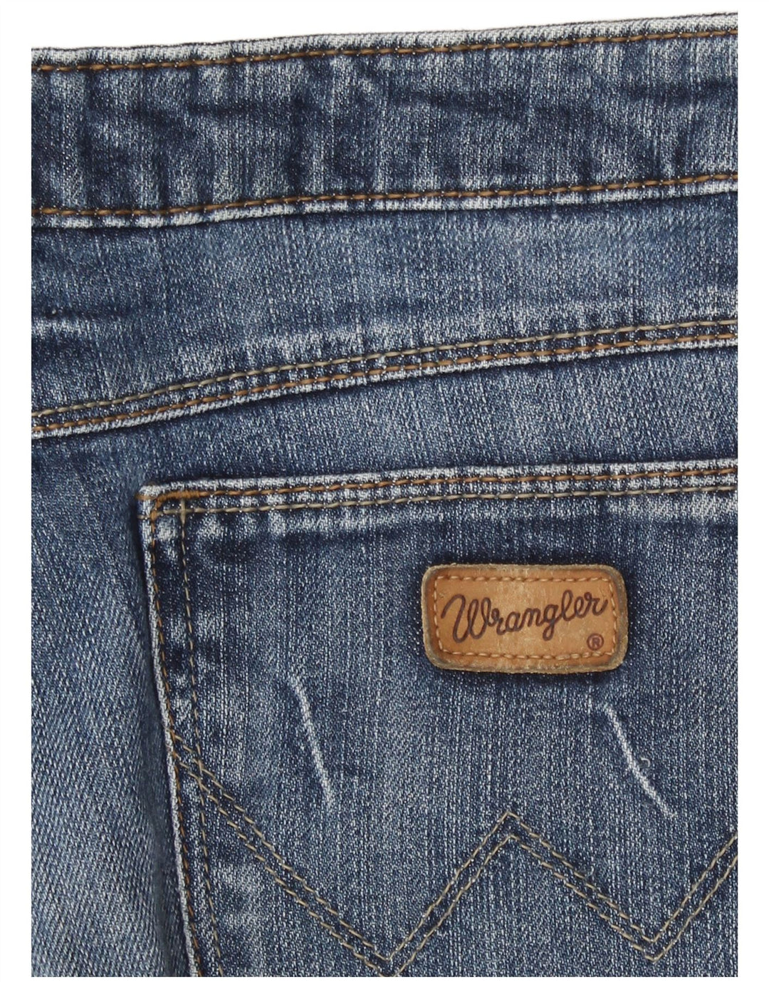 Pantaloni caldi din denim pentru femei Wrangler W32, bumbac albastru mare