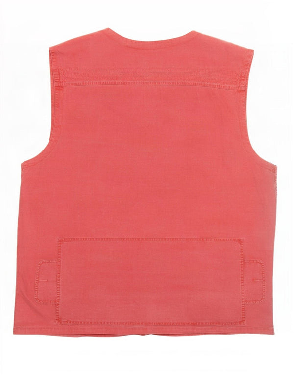 Gilet vintage pentru bărbați, UK 40, mare, roșu, bumbac