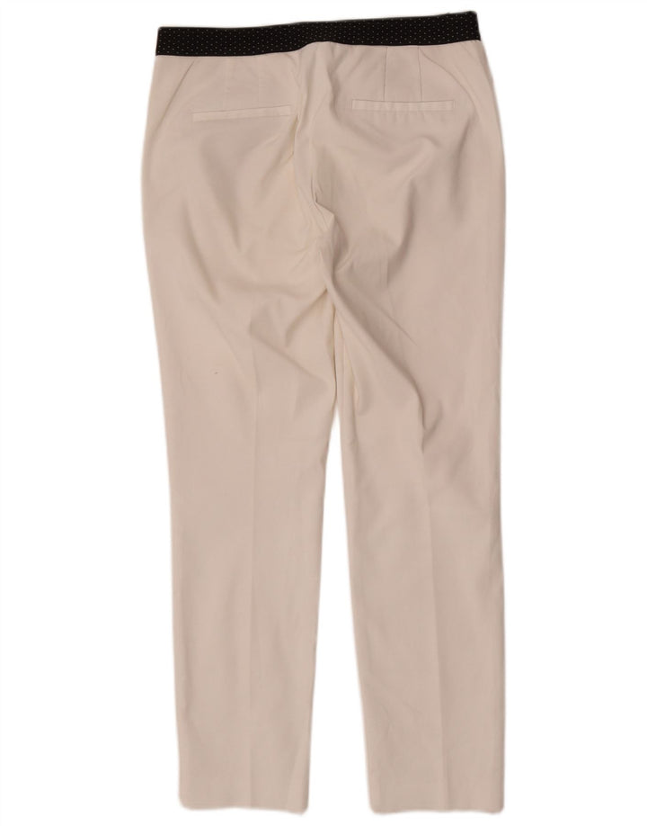 Pantaloni chino slim pentru femei Zara Mediu L28 L27 Alb Colorblock