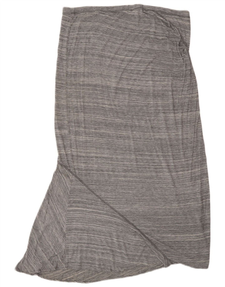 Fusta Maxi pentru femei MOSSIMO XL W38 Gri Rayon cu dungi
