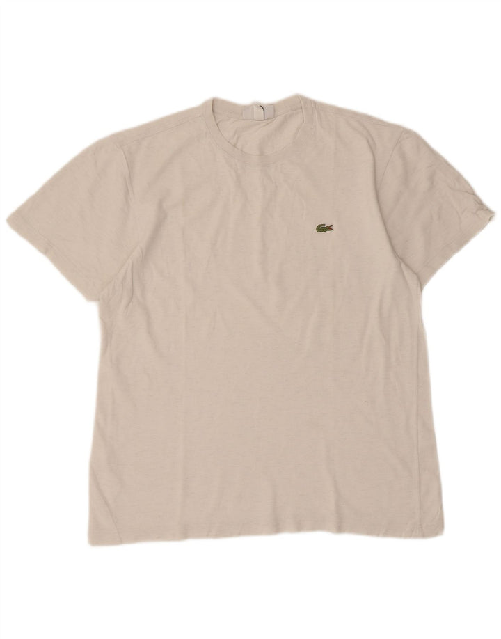 Tricou Lacoste Bărbați Top Marimea 4 Bumbac Alb Mediu