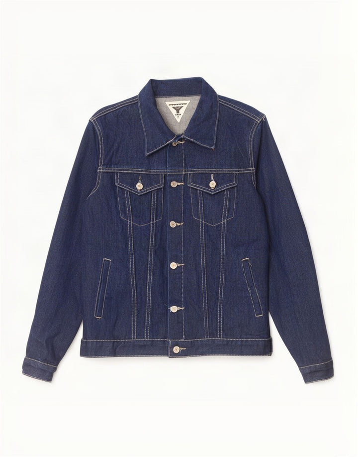 Jachetă Denim Vintage Băieți 14-15 Ani Bumbac Bleumarin