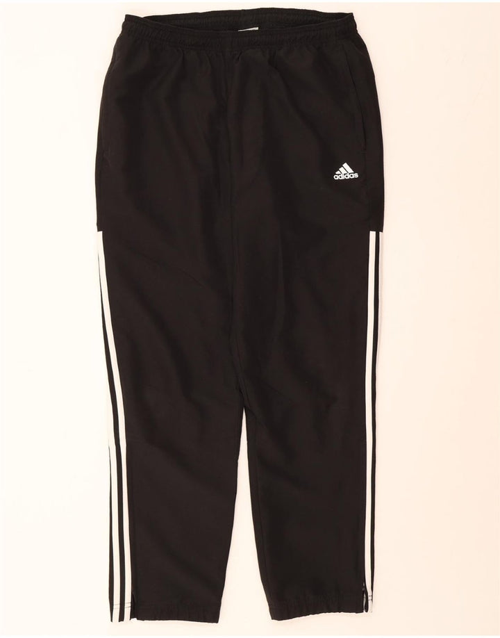 ADIDAS Womens Tracksuit Trousers UK 16 Large  Black Polyester Vintage Adidas and Second-Hand Adidas from Messina Hembry 