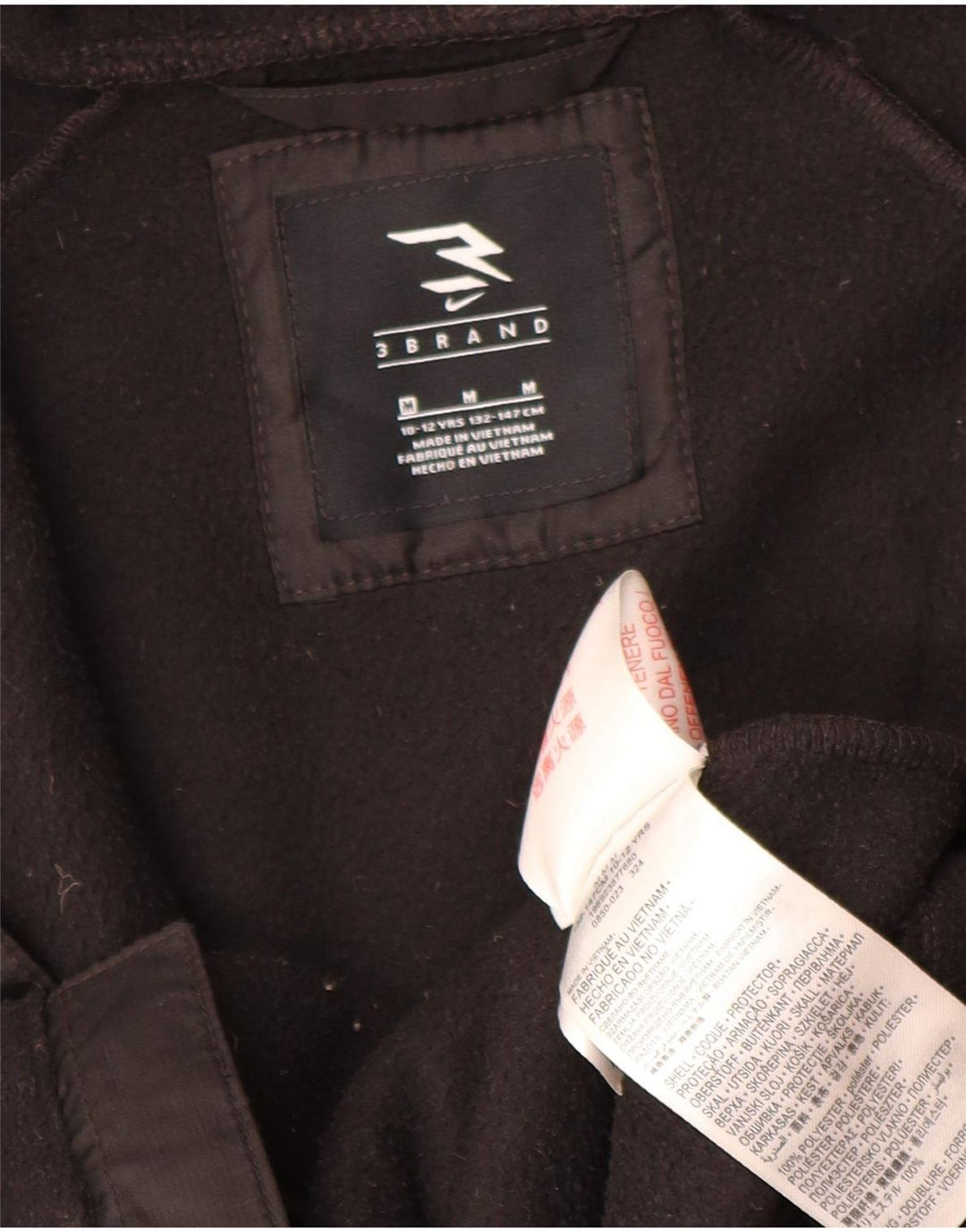 Jachetă fleece cu glugă Nike pentru băieți 10-11 ani Poliester negru mediu