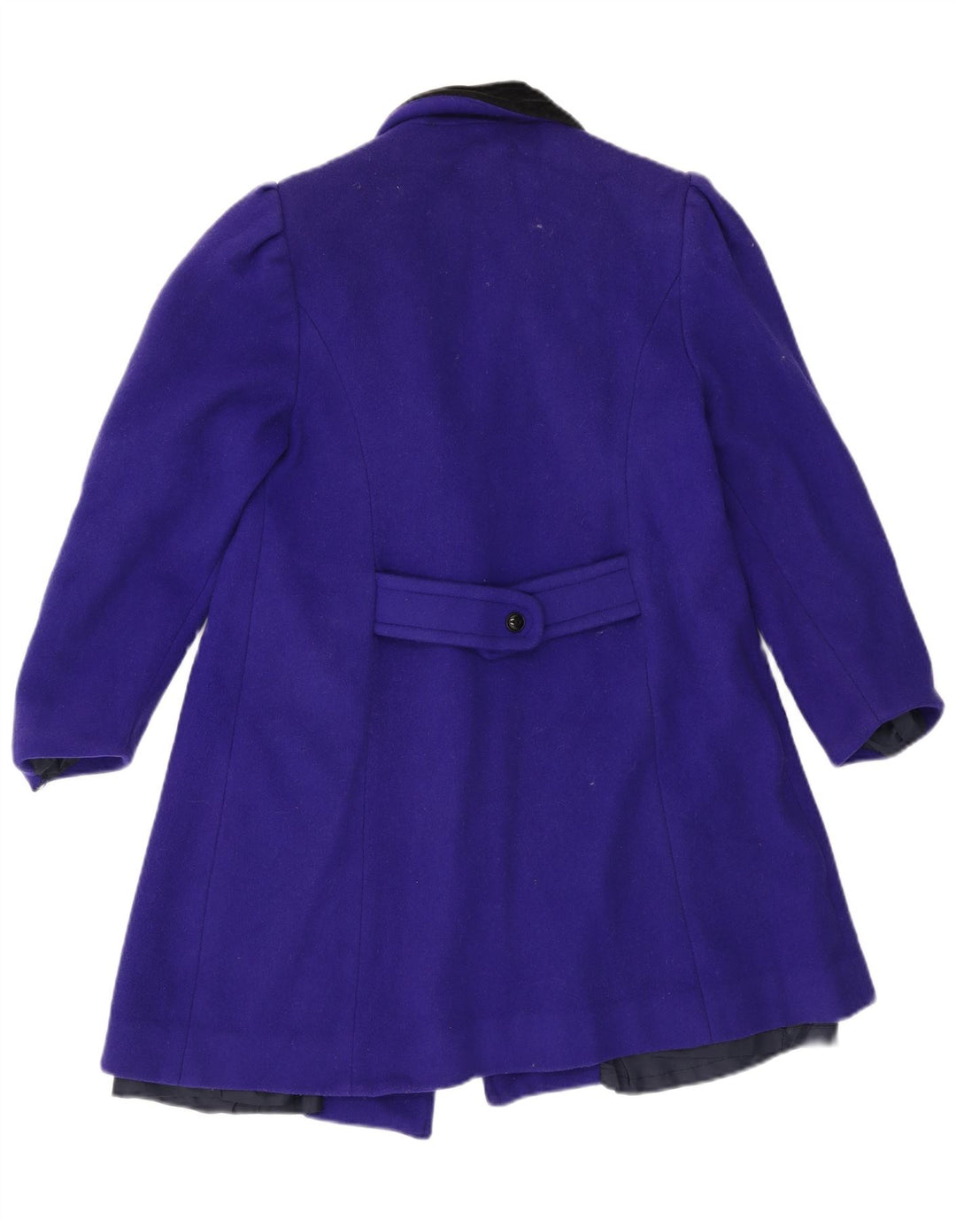 Palton dublu pentru femei Vintage UK 14 Lână violet mediu