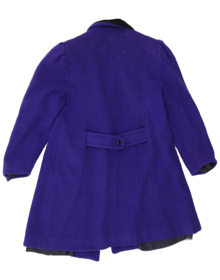 Palton dublu pentru femei Vintage UK 14 Lână violet mediu