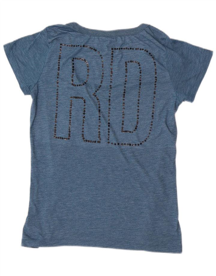 Tricou grafic G-Star pentru femei Top UK 12 Medium Blue Poliester