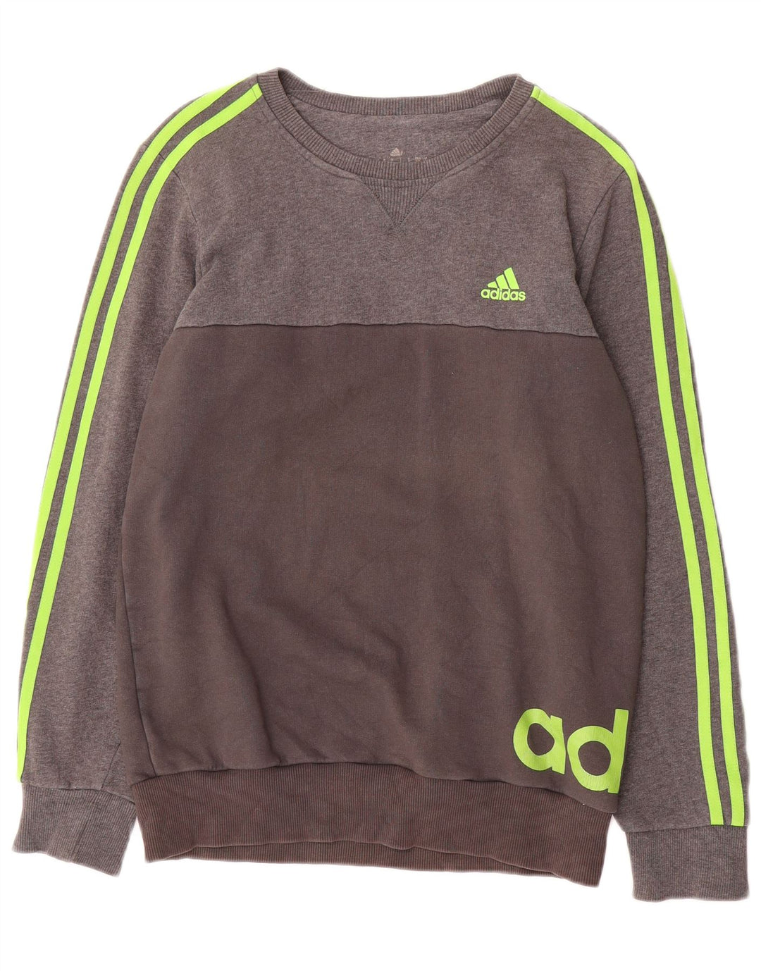 Hanorac grafic pentru bărbați Adidas Jumper mic, gri, bumbac