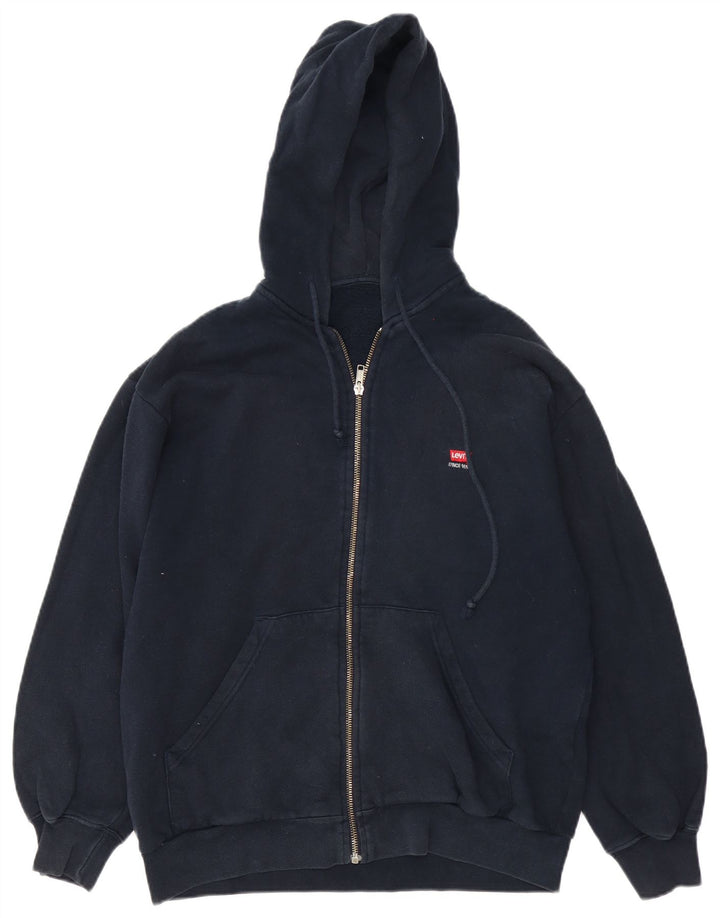 Pulover Levi's pentru bărbați, cu fermoar, bumbac, albastru, mediu