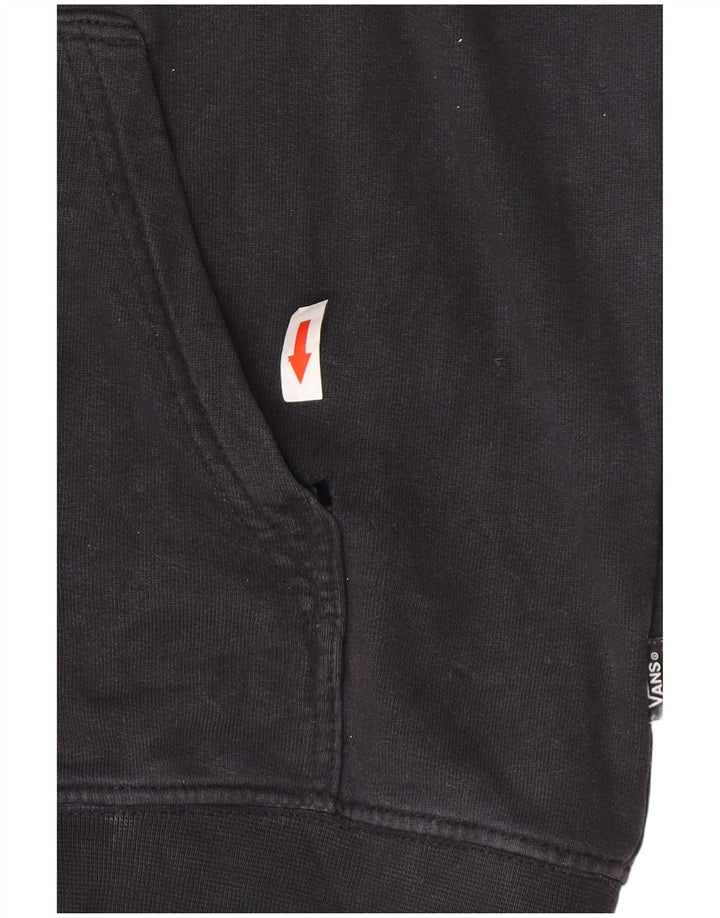 Pulover Vans pentru bărbați, bumbac mediu negru
