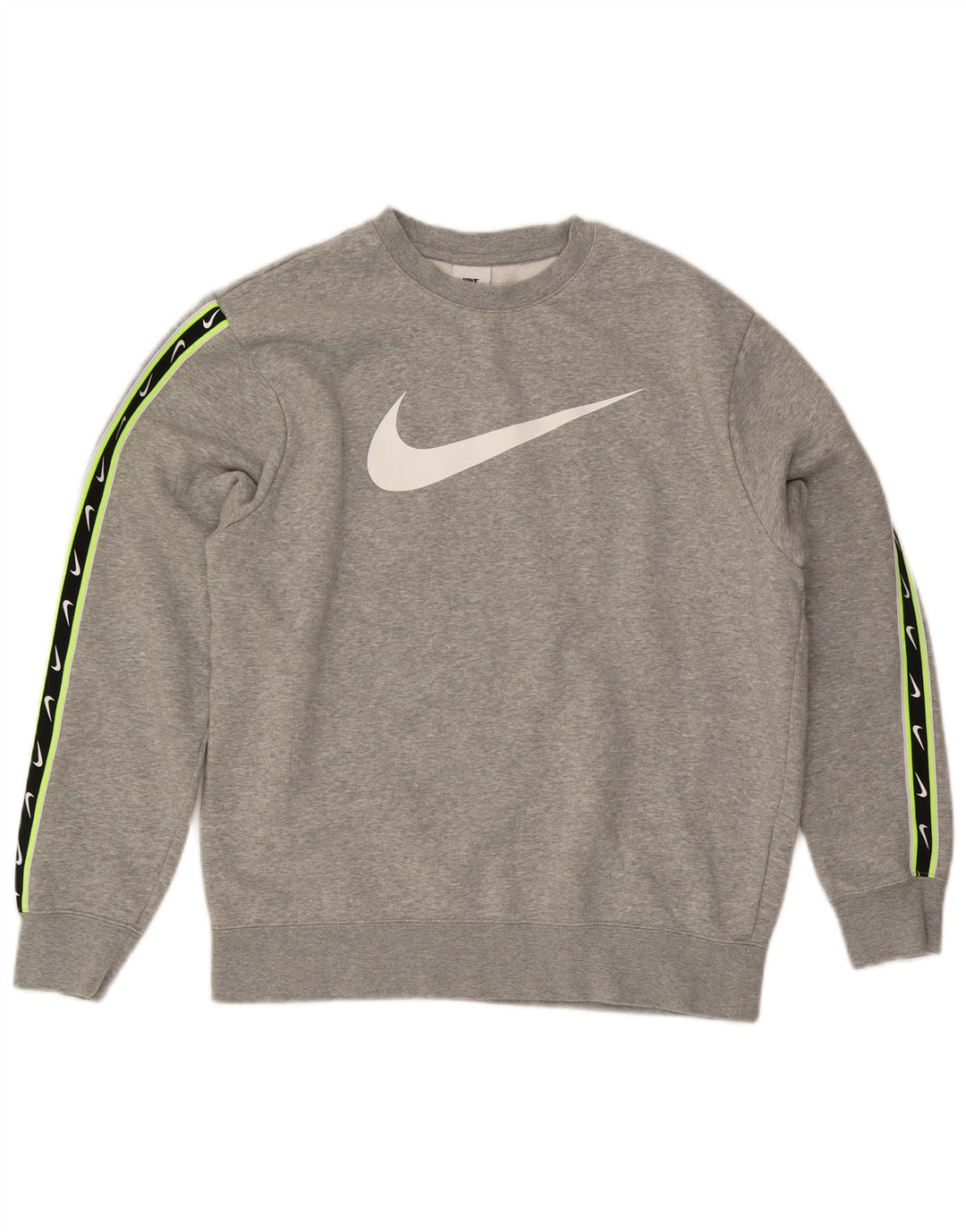 Pulover grafic pentru bărbați NIKE, bumbac, gri mediu