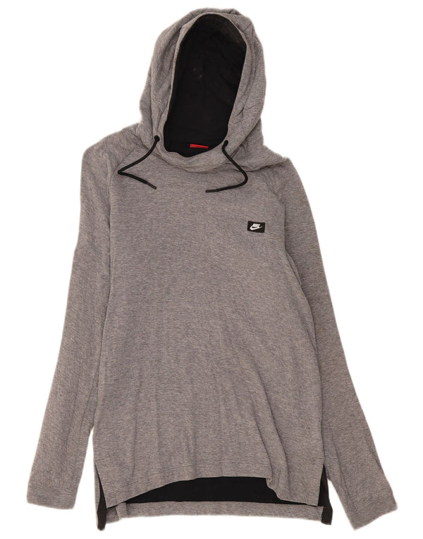 Pulover supradimensionat pentru femei Nike UK 10 Bumbac gri mic