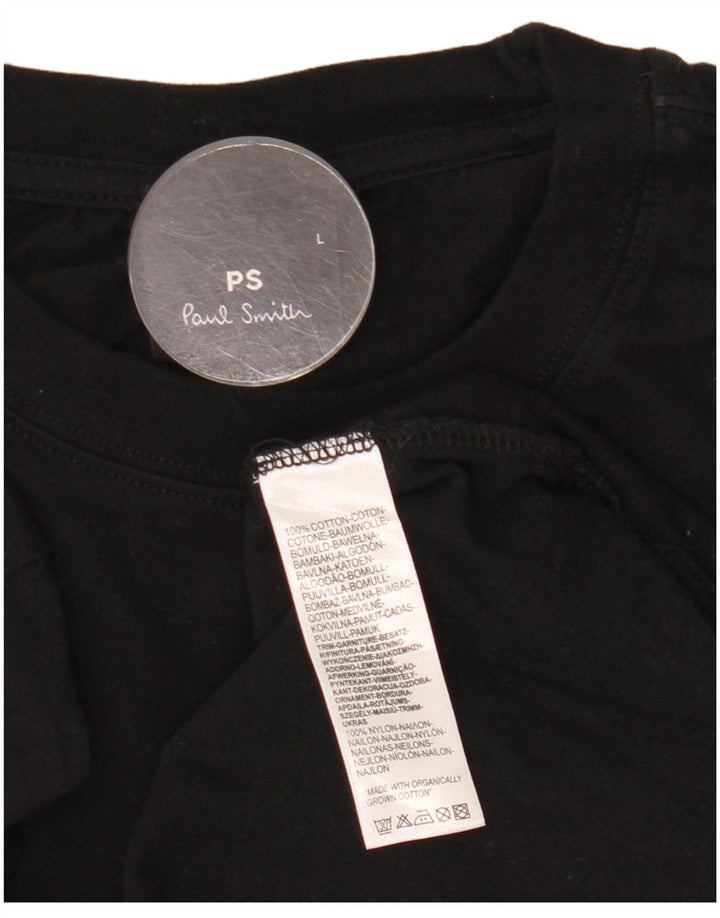 Tricou pentru bărbați Paul Smith Top mare din bumbac negru