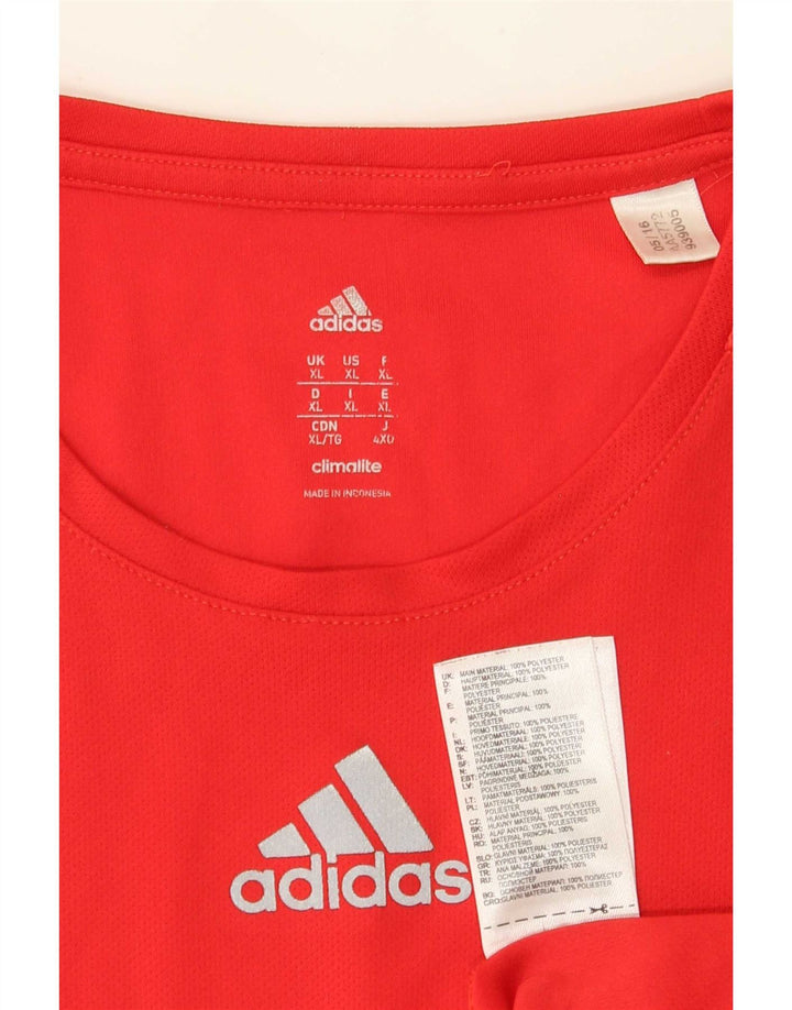 Tricou Adidas Climalite pentru bărbați Top XL poliester roșu