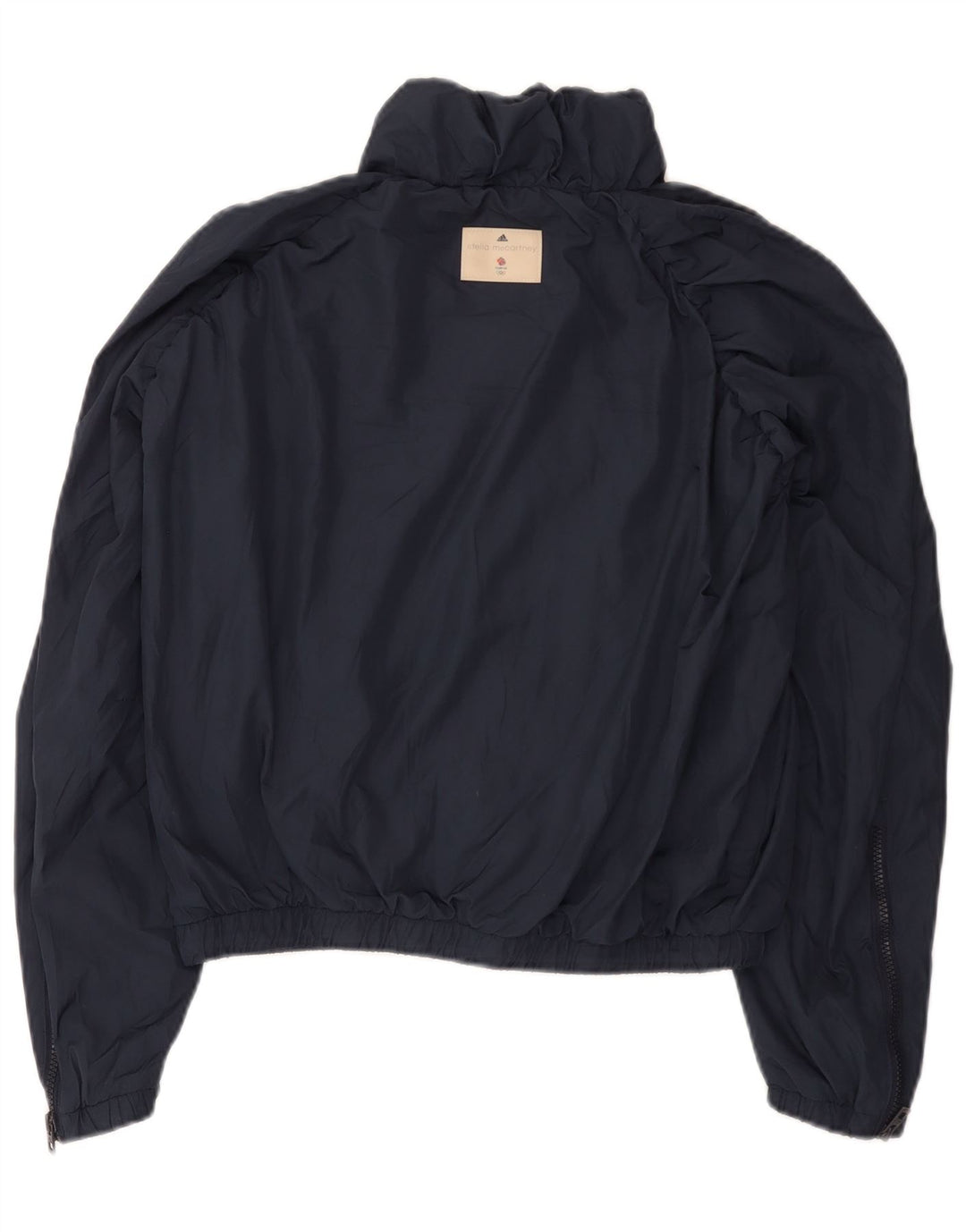Jachetă de ploaie supradimensionată Stella McCartney pentru femei Adidas UK 10 Small Bleumarin