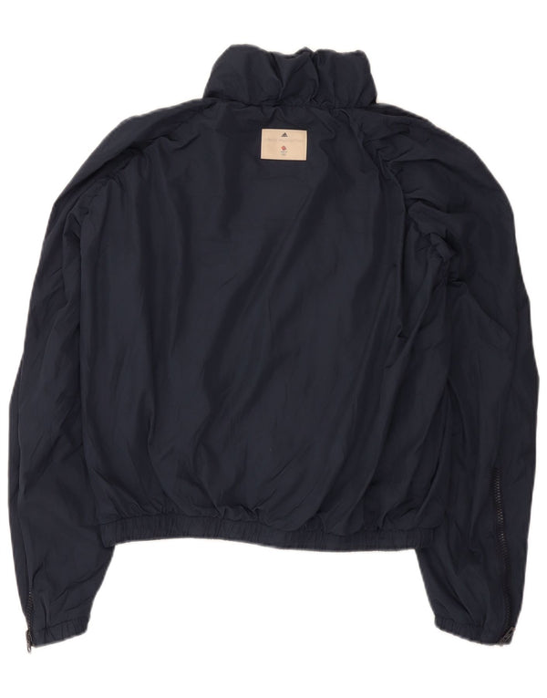 Jachetă de ploaie supradimensionată Stella McCartney pentru femei Adidas UK 10 Small Bleumarin